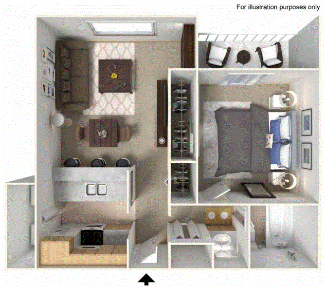 1 bedroom floor plan 580 sq ft